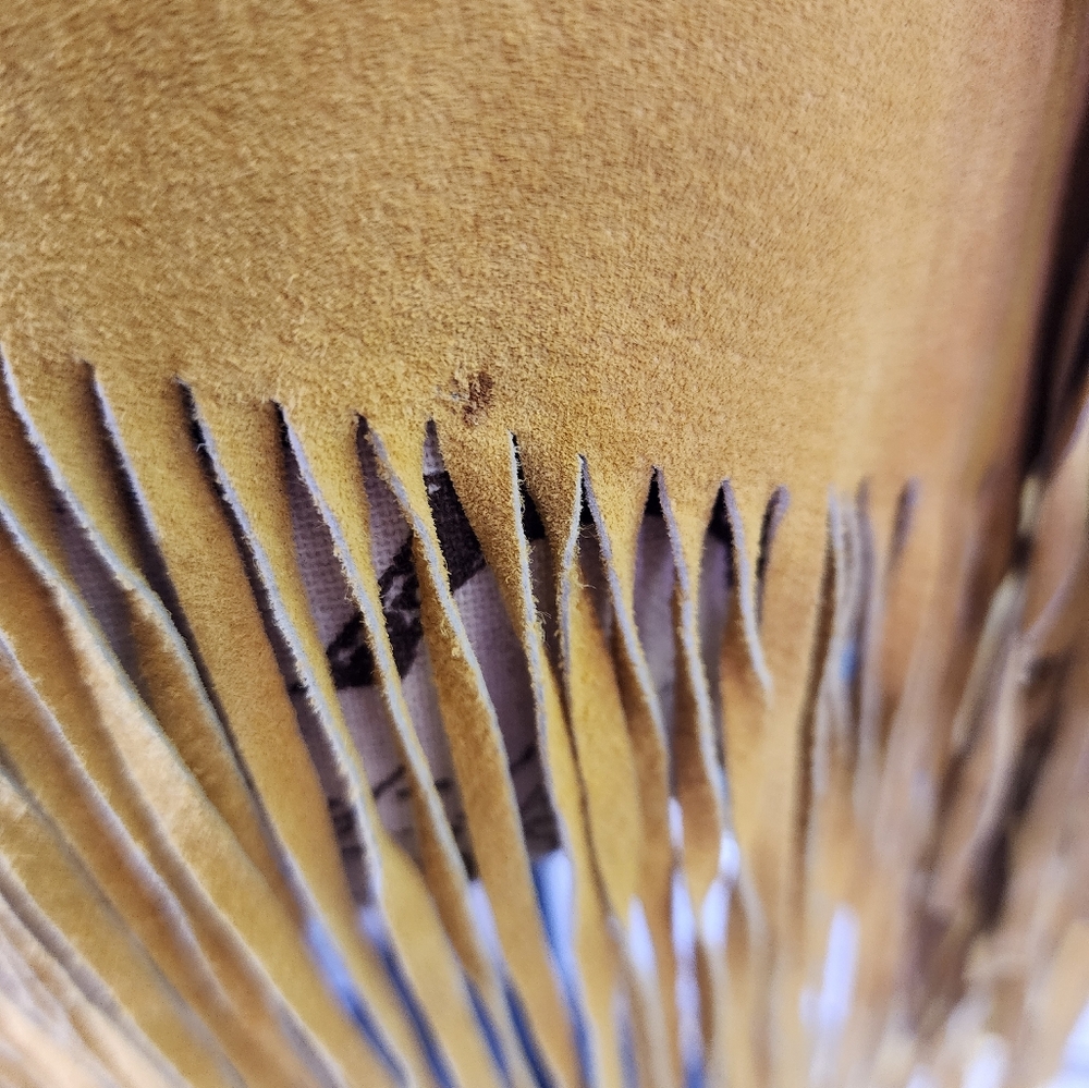 Canyon Creek Vintage Yellow Fringe Leather Jacket - Picture 11 of 15